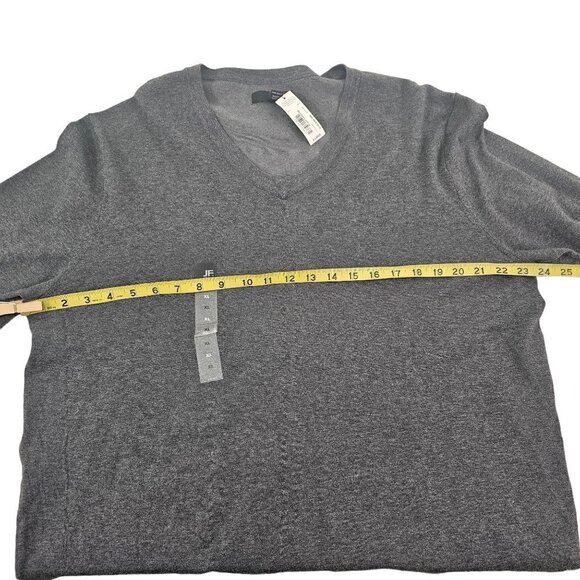 J. Ferrar Men’s V-Neck Charcoal Gray Cotton Nylon Pullover Sweater Size XL NWT - Picture 6 of 12
